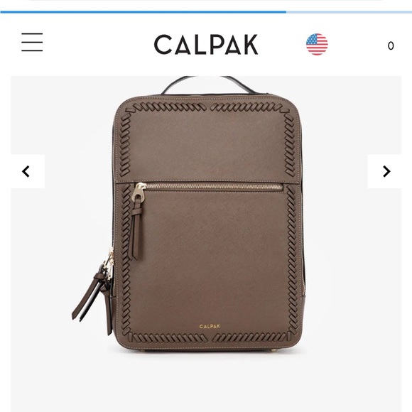 Calpak Kaya 15 inch Laptop Backpack in Mocha - Picture 4 of 11